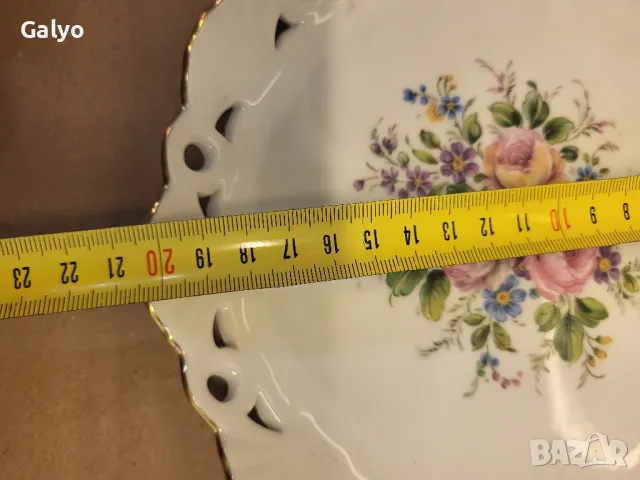 Антични, Порцеланови красиви чинии Decor Belle Rose Marco Polo , снимка 6 - Антикварни и старинни предмети - 50354682