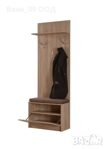 Портманто-шкаф за обувки със закачалка-панел 