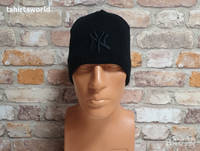 Нова зимна шапка New York (Ню Йорк) с черно лого, снимка 5 - Шапки - 43270882