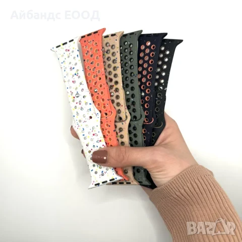 Силиконови каишки Nike Recycled за Apple Watch Ultra/SE/10/9/8/7/6, снимка 2 - Каишки за часовници - 51370931