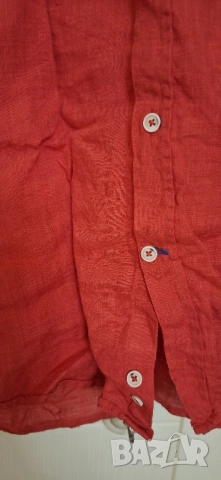 Мъжка риза лен Теодор,2ХL, снимка 2 - Ризи - 51620251