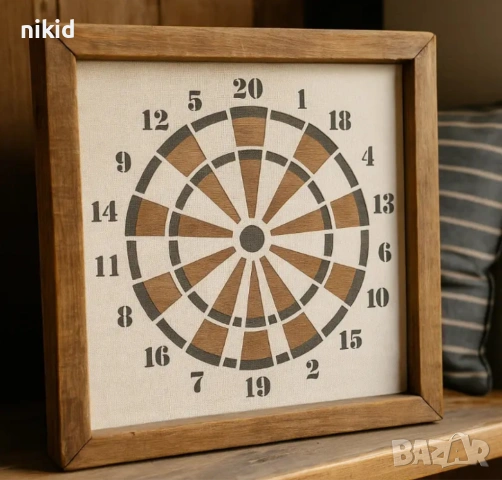 голяма мишена стенсил шаблон спрей торта украса боя Scrapbooking, снимка 4 - Други - 53264138