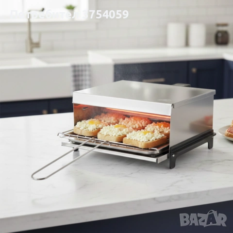 Бездимна електрическа скара Voltz OV51015P – 1200W мощност, незалепващо покритие и удобно готвене у , снимка 2 - Скари - 53075970