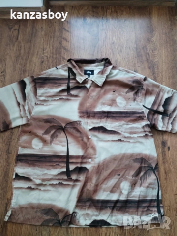 Stussy Island Shirt - страхотна мъжка риза Л, снимка 8 - Ризи - 51571286