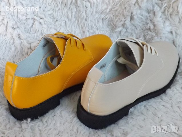 Обувки, бежови и жълти, код 357/36, снимка 7 - Дамски ежедневни обувки - 38296626