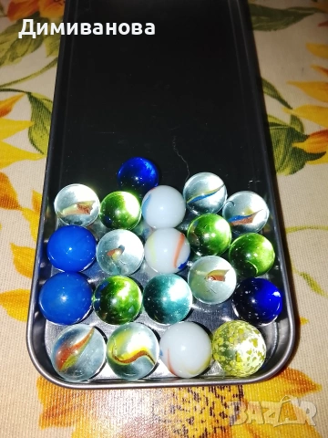 Стъклени топчета 20 бр., снимка 2 - Колекции - 53122778