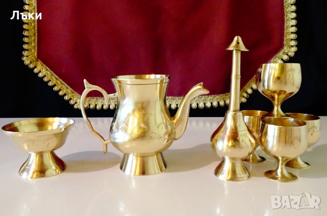 Бронзова каничка,латиера,гравирана. , снимка 10 - Антикварни и старинни предмети - 33517059