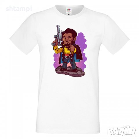 Мъжка тениска Star Wars Lando Star Wars Игра,Изненада,Подарък,Геймър, 