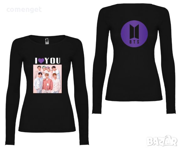 НОВО! ДАМСКИ и ДЕТСКИ блузи LOVE BTS 2024 принт! Или поръчай с ТВОЯ идея!
