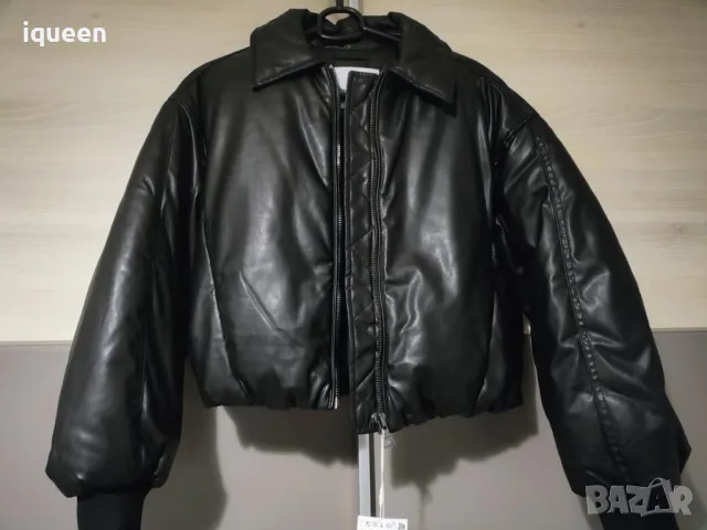 Bershka кожено ново яке/бомбър, снимка 2 - Якета - 48937141