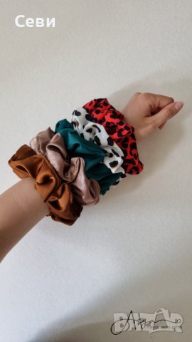 Скрънчита за коса , снимка 3 - Аксесоари за коса - 33073862