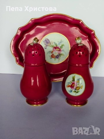 Комплект от поднос и две солници  Richard Ginori, снимка 8 - Аксесоари за кухня - 52655300