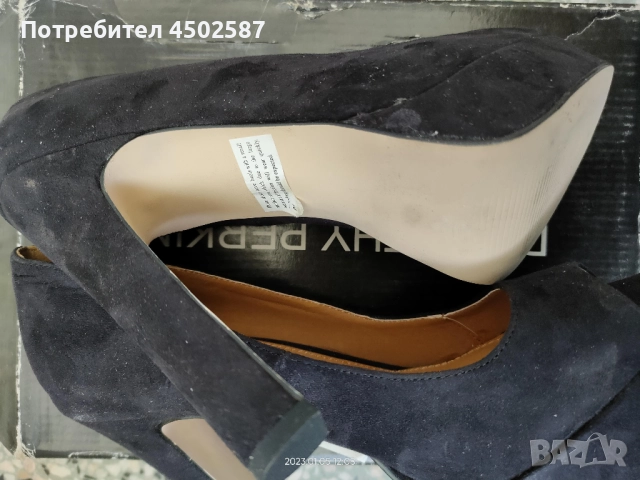 Велурени обувки, снимка 4 - Дамски обувки на ток - 52988879