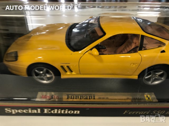 MAISTO метална колекционерска количка FERRARI 550 MARANELLO 1:18 NEW