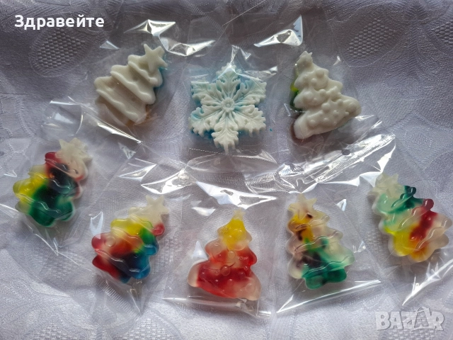 Бюджетни коледни глицеринови хипоалергенни сапунччета с аромат на Коледа, снимка 10 - Коледни подаръци - 52668308