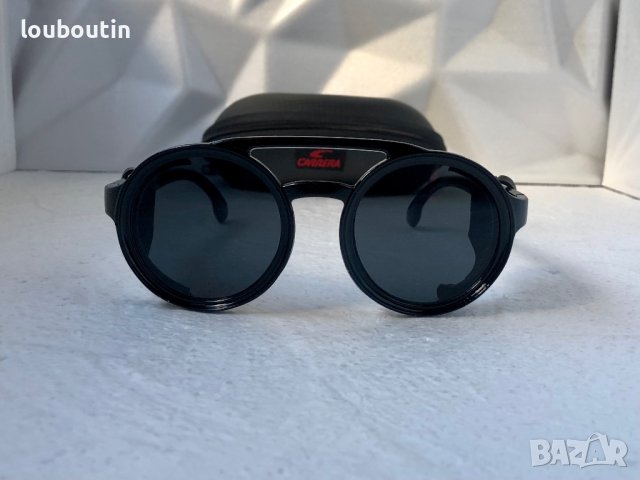 Carrera Мъжки слънчеви очила с кожа кръгли , снимка 3 - Слънчеви и диоптрични очила - 40530796