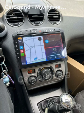 Peugeot 308 - 9" Android 14 Мултимедия Пежо 2007-2015 CarPlay Навигация Андроид, снимка 4 - Аксесоари и консумативи - 51285861