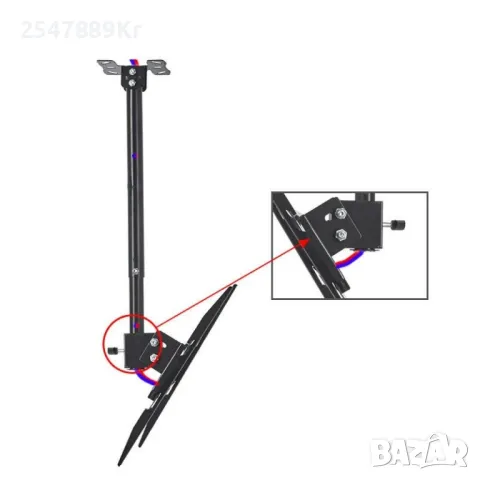 Универсална ТВ стойка за таван за екрани с 26-60 инча TV STOIK-18, снимка 3 - Стойки, 3D очила, аксесоари - 49656733