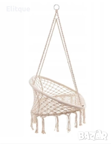 Двойна бежова градинска люлка за двама с възглавници, снимка 18 - Други стоки за дома - 52862515