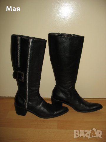 Дамски италиански ботуши, 38 номер, естествена кожа , снимка 3 - Дамски ботуши - 26821562