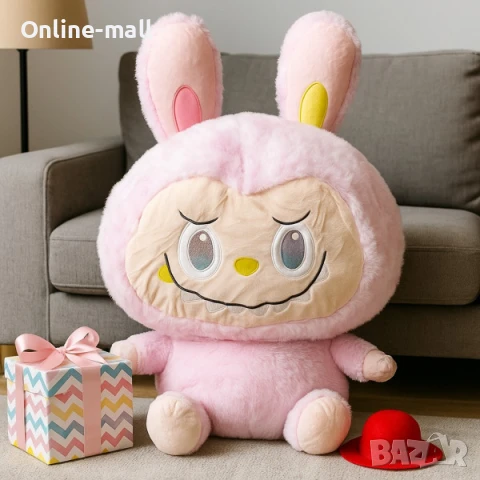 Голямо Лабубу 80-100см Labubu Голяма плюшена играчка Лабубу, снимка 4 - Плюшени играчки - 51348253