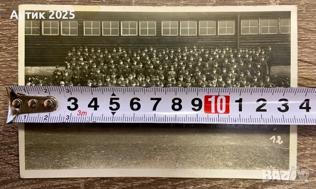 Антикварна фотография „Групов портрет на военни“, Хамелбург, снимка 3 - Колекции - 53597274