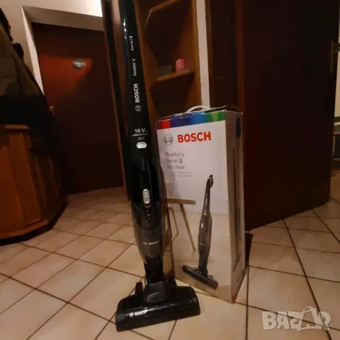 Мощна Безкабелна прахосмукачка BOSCH- 2 in 1, Li-ion- 40мин., снимка 2 - Прахосмукачки - 49016012