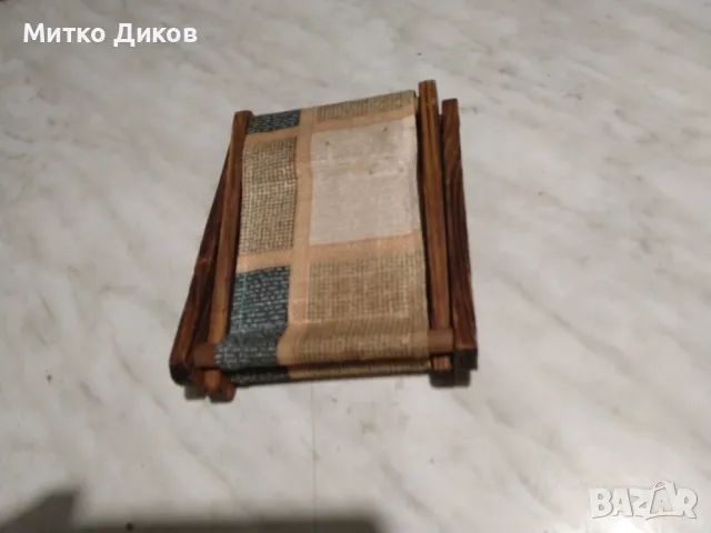 Декоративно столче сгъваемо моливник Н-126мм и 18х13см