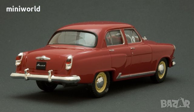 ГАЗ М21 Волга със звездата 1956 - мащаб 1:43 на DeAgostini моделът е PVC дисплей-кейс, снимка 4 - Колекции - 42625333