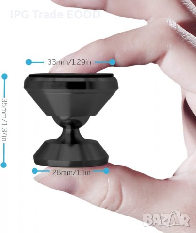  Магнитна стойка за кола за телефон , снимка 2 - Аксесоари и консумативи - 27238366