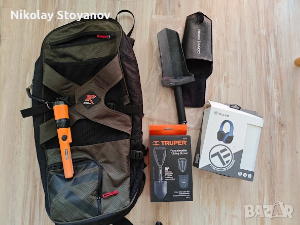 Раница XP, GP-pointer, Nokta-makro shovel, folding shovel, bl. headphones, снимка 2 - Спортна екипировка - 51589840