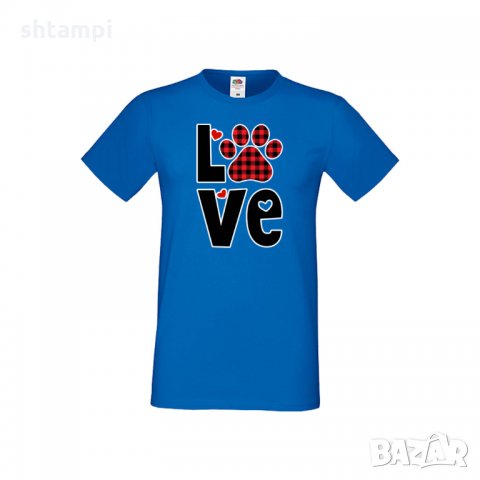 Мъжка тениска Свети Валентин Love Dog Paw, снимка 2 - Тениски - 35649959