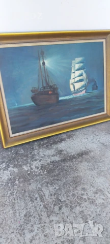 Картина масло Маринизъм, снимка 2 - Картини - 51325506