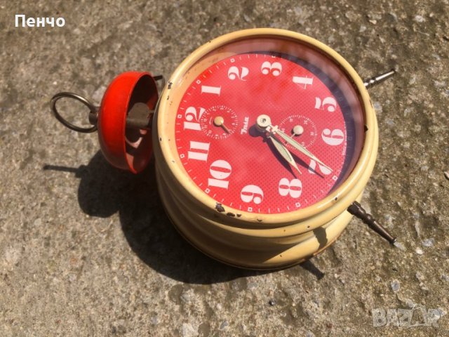 стар часовник-будилник "INSA" MADE IN YUGOSLAVIA, снимка 6 - Антикварни и старинни предмети - 40446716