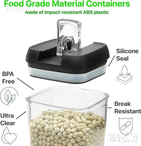 Комплект от 7 херметични контейнера – сигурно съхранение и перфектна организация, снимка 5 - Други - 52716353
