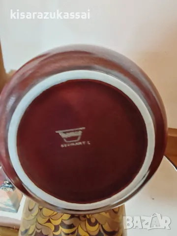 Изискана ваза в цвят Бордо - Фина Немска Керамика, снимка 9 - Други - 48815901