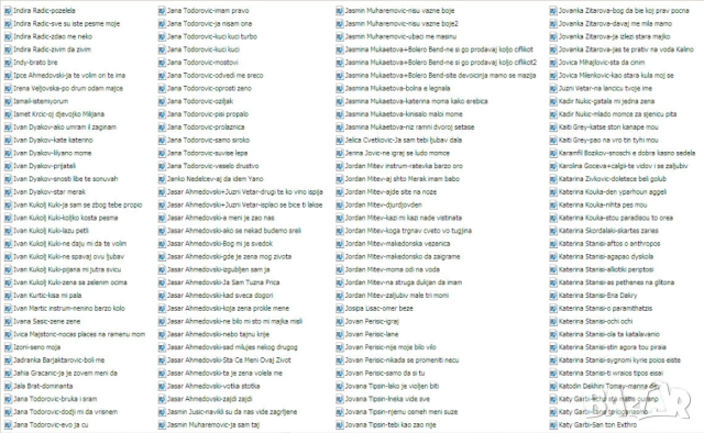 Записвам мп3 песни с имена на певци+имена на песни на флашки по 10лв, снимка 9 - Други музикални жанрове - 52421641