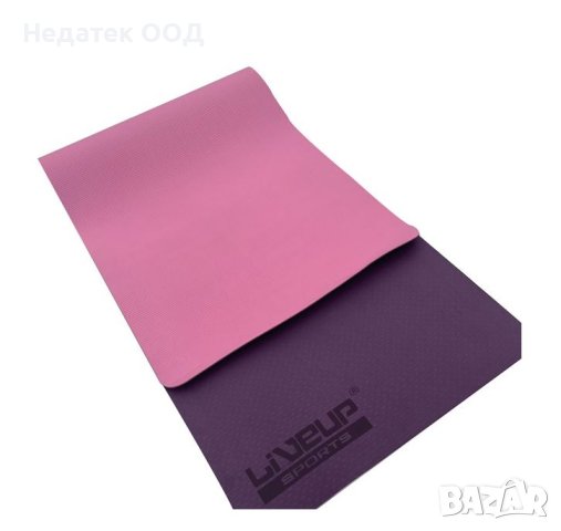 Постелка за йога, Гимнастика, розово с лилаво, 183x61x0.4см, снимка 3 - Йога - 43755636