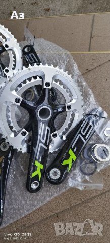 Курбели FSA SL-K Light Carbon 53/39T BB30 /(68/73 mm) /170/mm, снимка 3 - Велосипеди - 40601758