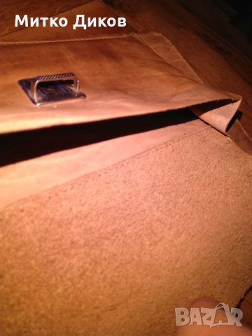 Борсета за ръка Фармахим  от соца -естествена кожа като нова 245х145мм, снимка 4 - Чанти - 27558420