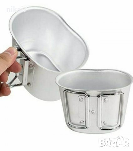 Airsoft манерка за вода + канче за храна тактическа военна туризъм лов, снимка 6 - Подаръци за мъже - 37667396