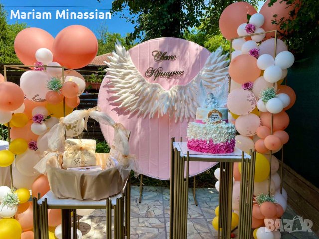 Розов калъф от кадифе за арка 180 см. под наем