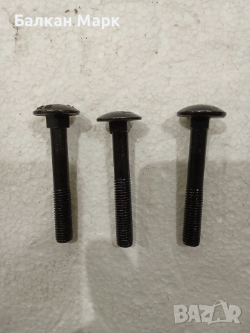 Коларски болтове черни 7х50 с гайки – 3 разновидности
