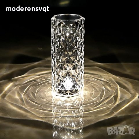 Диамантена лампа 3D ефект usb и тъч, снимка 6 - Лед осветление - 39285669