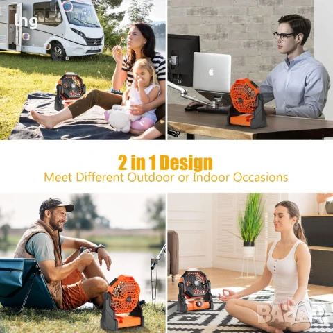 Продавам: Преносим LED Фенер с Кука за Къмпинг/Работа (Ledeak, Акумулаторен, Въртящ се), снимка 7 - Къмпинг осветление - 50927406