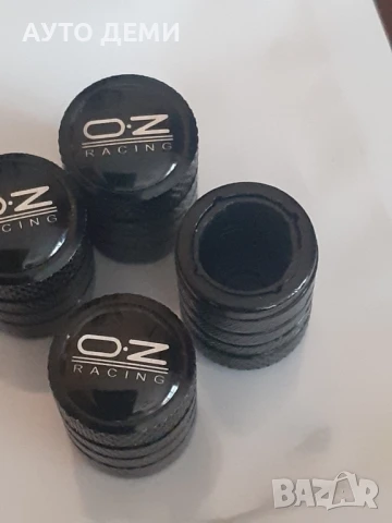 Черни кръгли дебел авиационен алуминии капачки за вентили OZ racing, снимка 3 - Аксесоари и консумативи - 51249237