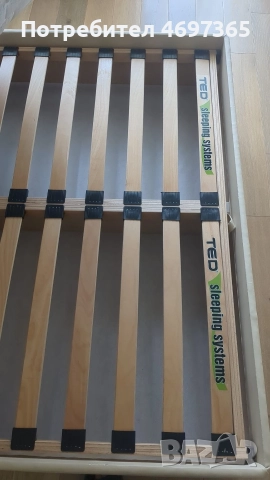 Спалня Тед в перфектно състояние+ матрак 140/200 Тед, снимка 3 - Спални и легла - 52953219