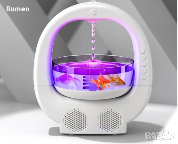 Антигравитационен овлажнител за въздух ”Аквариум”, с Bluetooth, снимка 2 - Други стоки за дома - 53403899