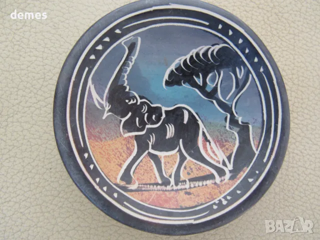 Декоративна купичка от сапунен камък-BIG 5-слон, снимка 2 - Декорация за дома - 49780787