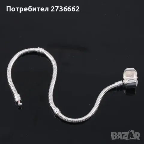 Сребърна гривна Пандора , снимка 6 - Гривни - 49334973